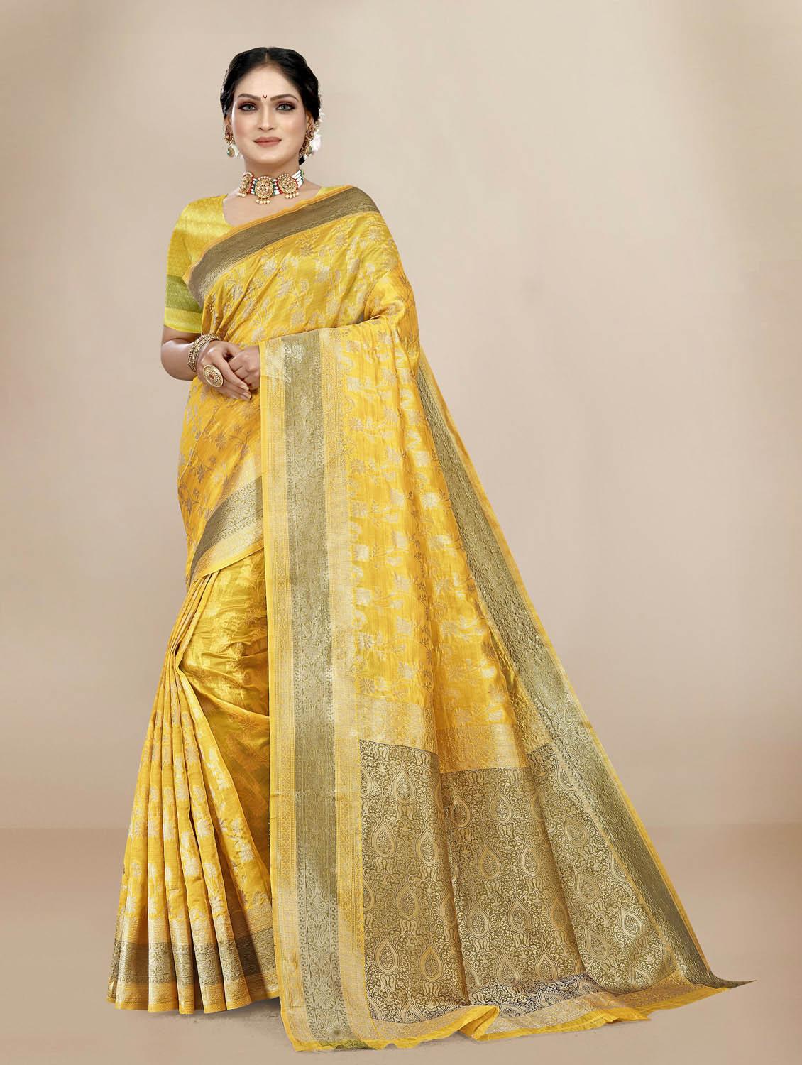 women's banarasi saree with blouse - 19717852 - Zoom Image - 0