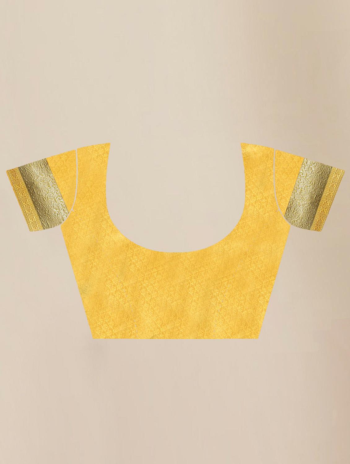 women's banarasi saree with blouse - 19717852 - Standard Image - 3