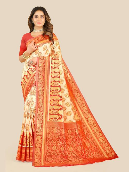 self designed woven saree - 19717874 - Standard Image - 0