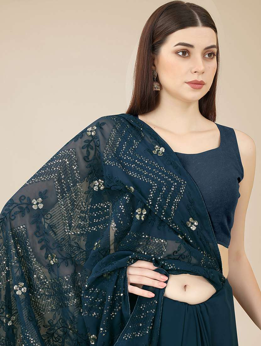 women's embellished saree with blouse - 19717914 -  Standard Image - 3