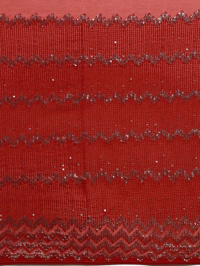 women sequined work saree with blouse - 19717956 - Standard Image - 3