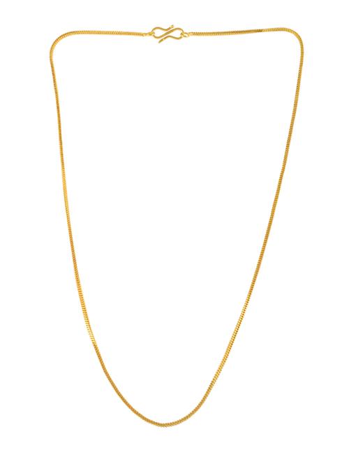 men gold plated chain necklace - 19718355 - Standard Image - 0