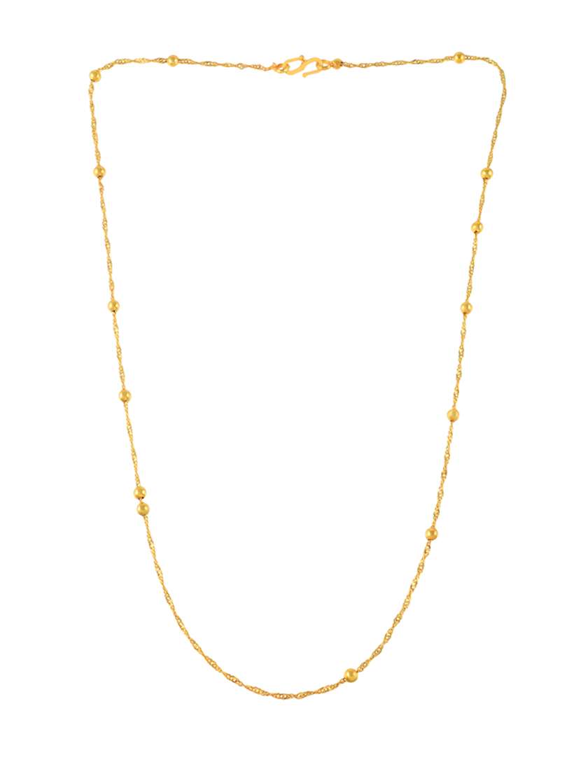 men gold plated chain necklace