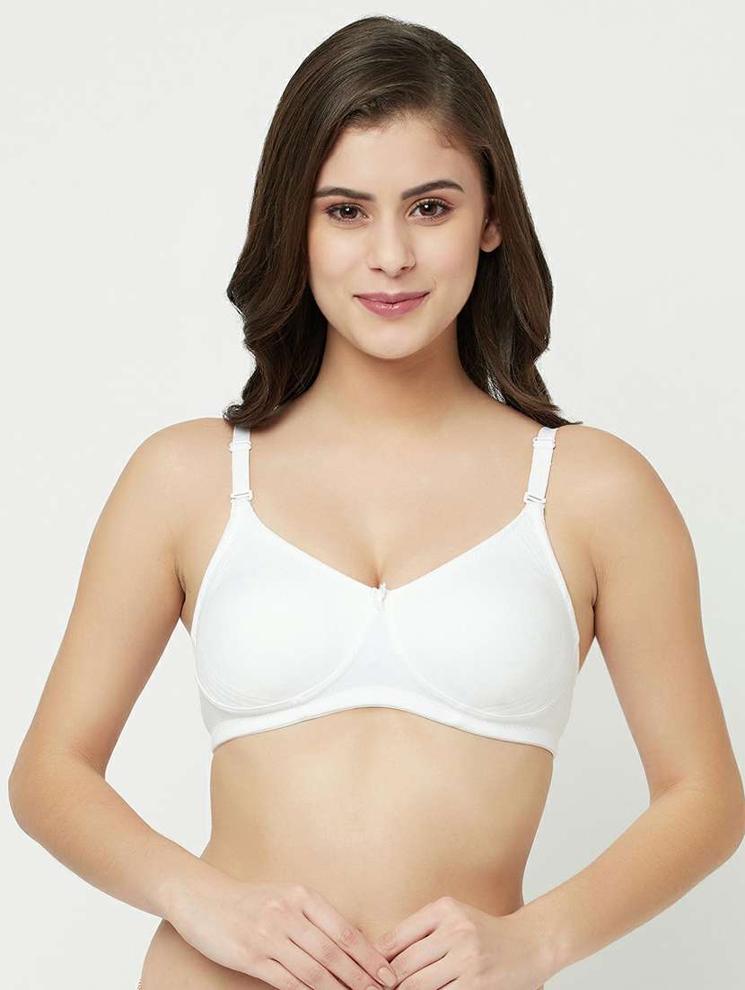 white cotton tshirt bra