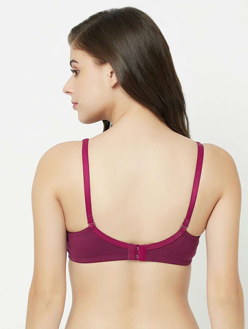 purple cotton tshirt bra - 19718400 -  Standard Image - 3