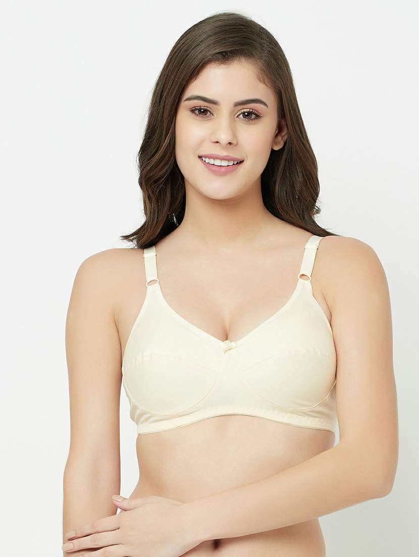 beige cotton tshirt bra