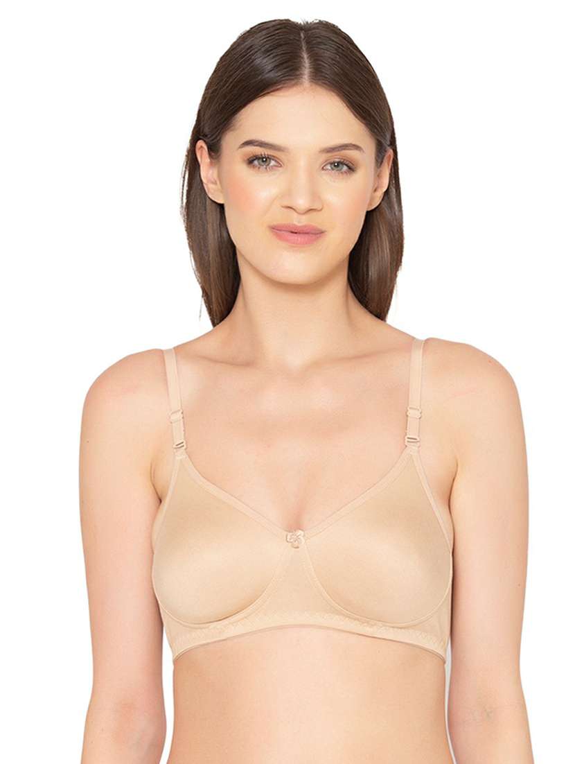 beige cotton tshirt bra