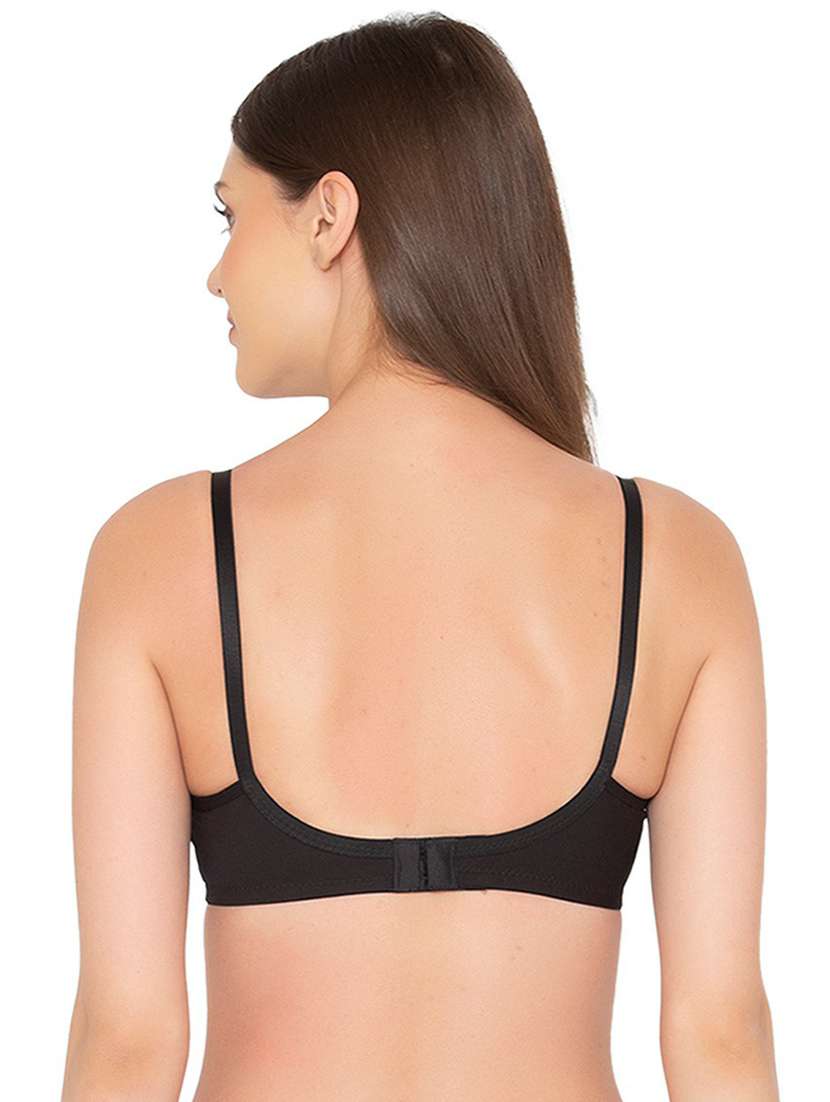 black cotton tshirt bra - 19718430 -  Standard Image - 3