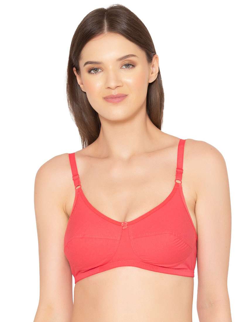 pink cotton tshirt bra