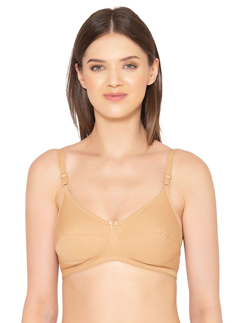 beige cotton tshirt bra