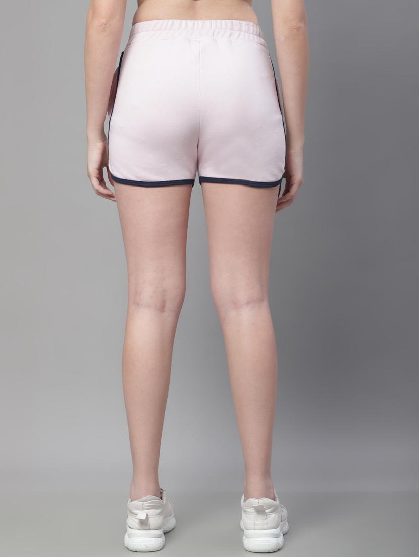pink mid rise solid short - 19718546 - Standard Image - 3