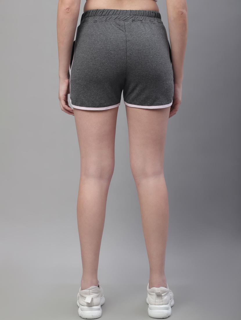 grey mid rise solid short - 19718548 - Standard Image - 3