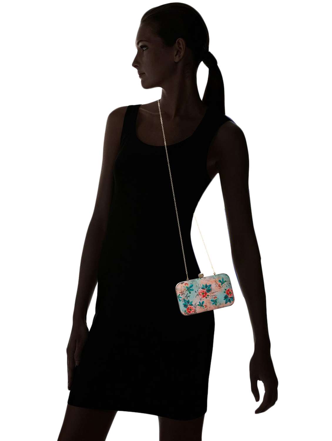 women floral printed box clutch - 19718670 -  Standard Image - 8