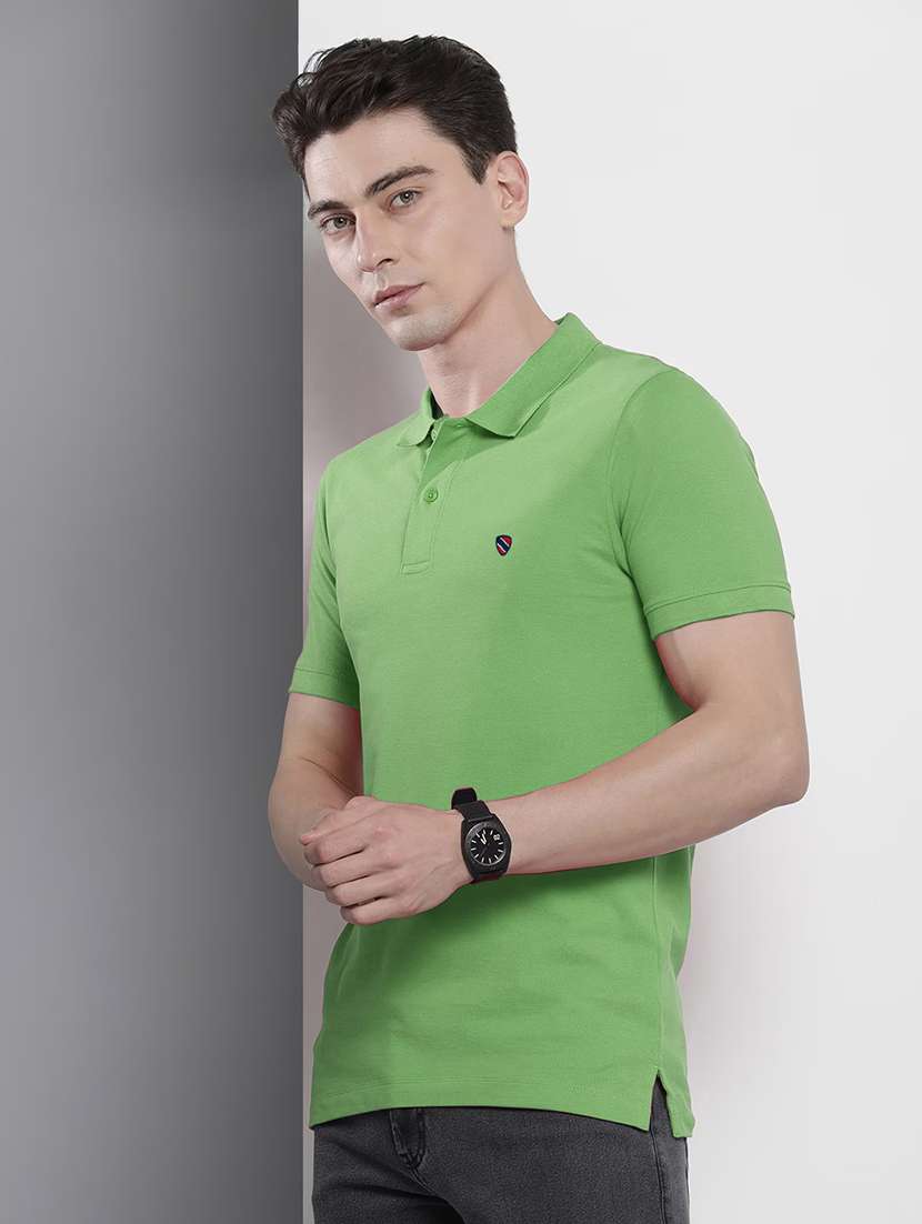 mens solid polo t-shirt 
