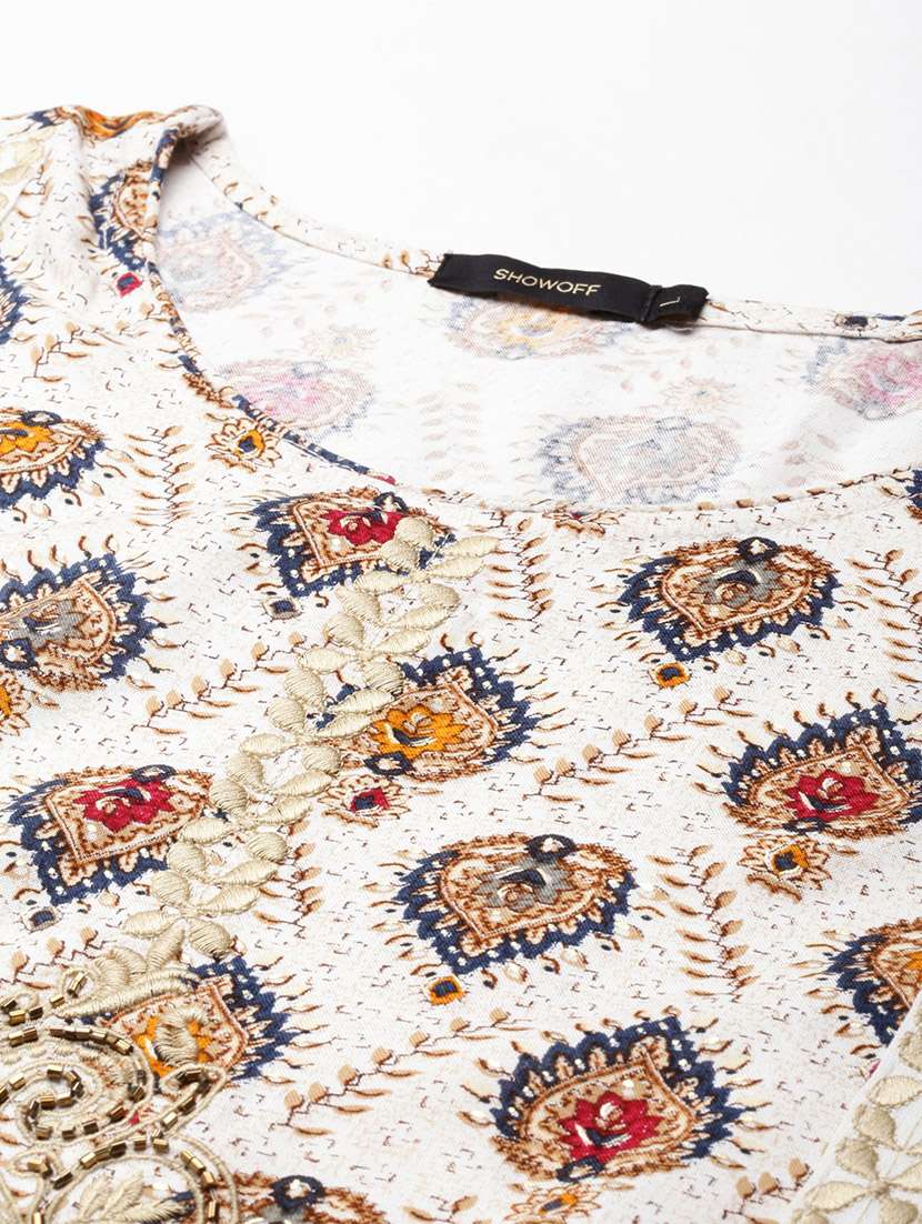 women's flared kurta - 19719219 - Standard Image - 3