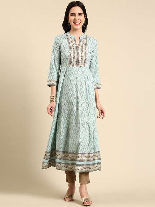 women's flared kurta - 19719220 -  Standard Image - 0