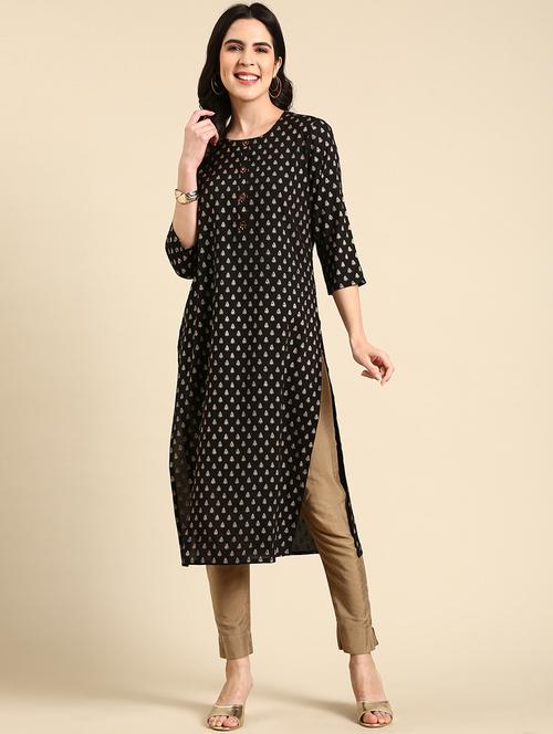 women's straight kurta - 19719247 - Standard Image - 0