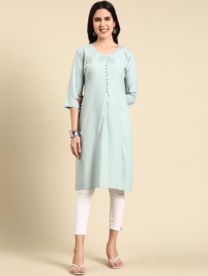 women's straight kurta - 19719261 -  Zoom Image - 0