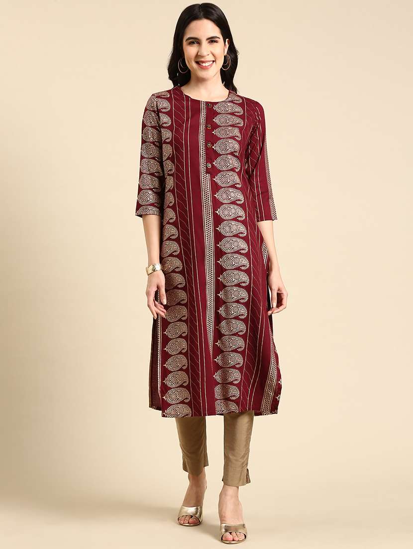 women's straight kurta - 19719276 - Zoom Image - 0