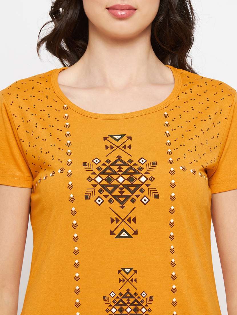 yellow cotton regular tshirt - 19719919 -  Standard Image - 5