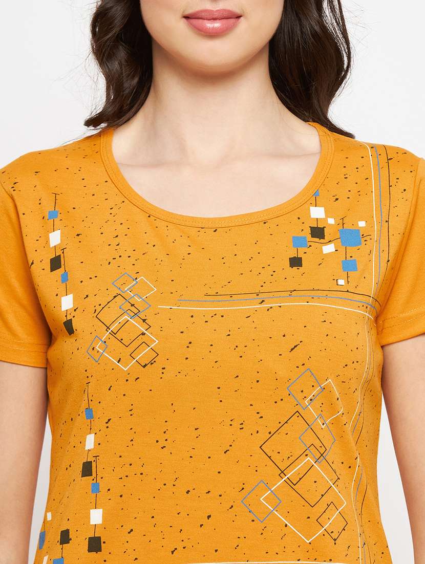 yellow cotton regular tshirt - 19719920 -  Standard Image - 5