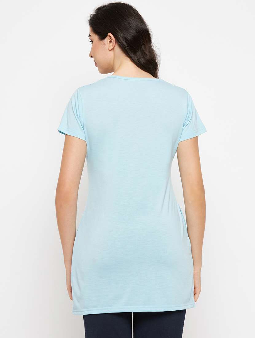 light blue cotton regular tshirt - 19719923 -  Standard Image - 3