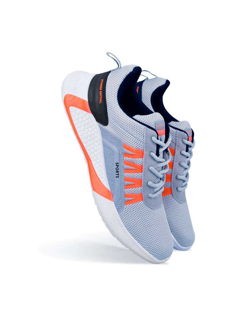 Color Blocked Lace Up Sports Shoes - 19720665 -  Standard Image - 3
