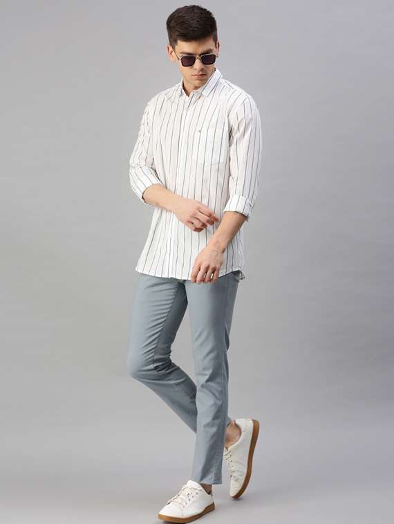 white cotton casual shirt - 19722576 -  Standard Image - 3