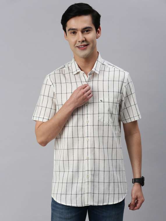mens checks casual shirt - 19722584 - Zoom Image - 0