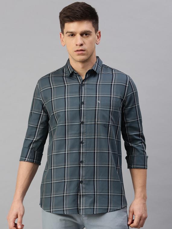 mens checks casual shirt - 19722615 - Zoom Image - 0