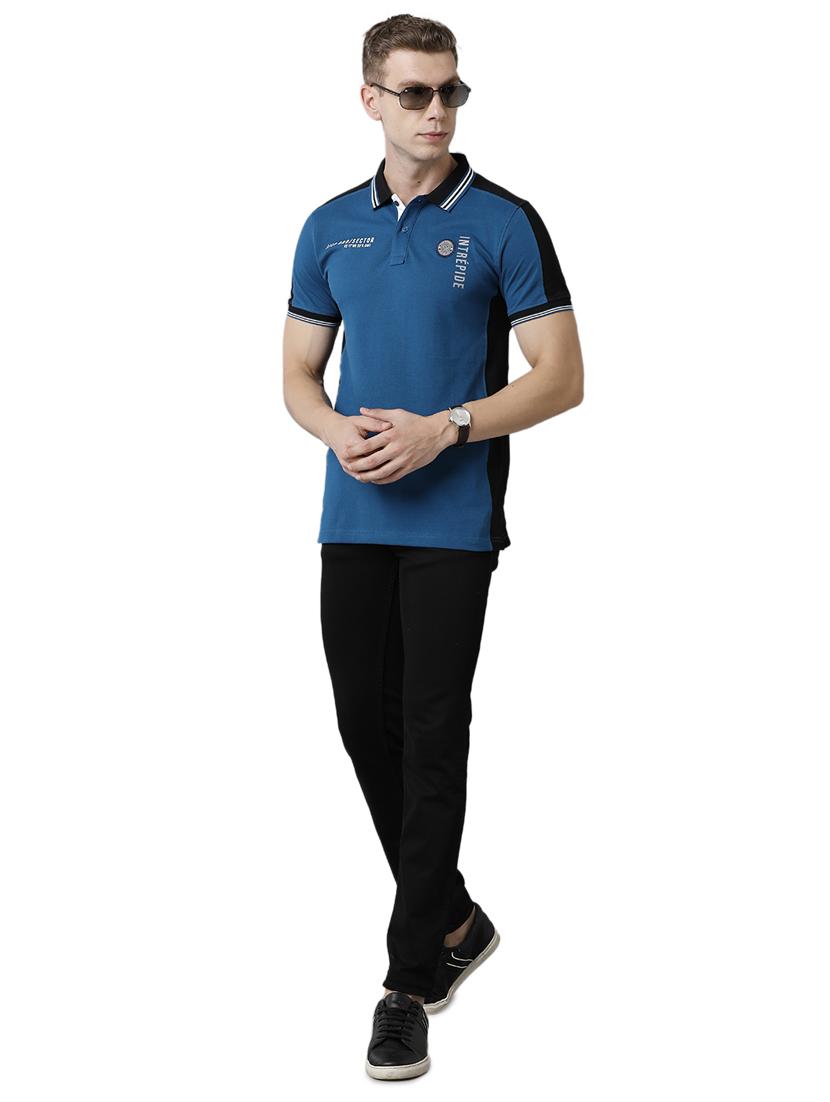 color blocked polo t-shirt - 19723124 - Standard Image - 3