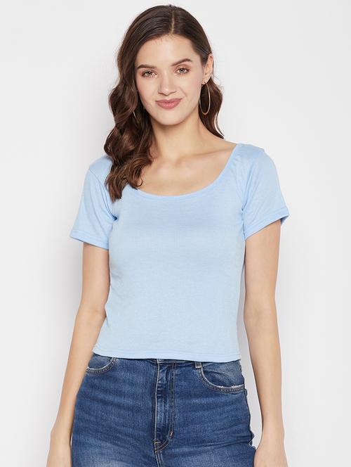 women's regular scoop neck top - 19723822 - Standard Image - 0