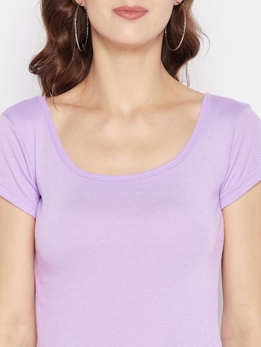 women's crop scoop neck top - 19723828 -  Standard Image - 5
