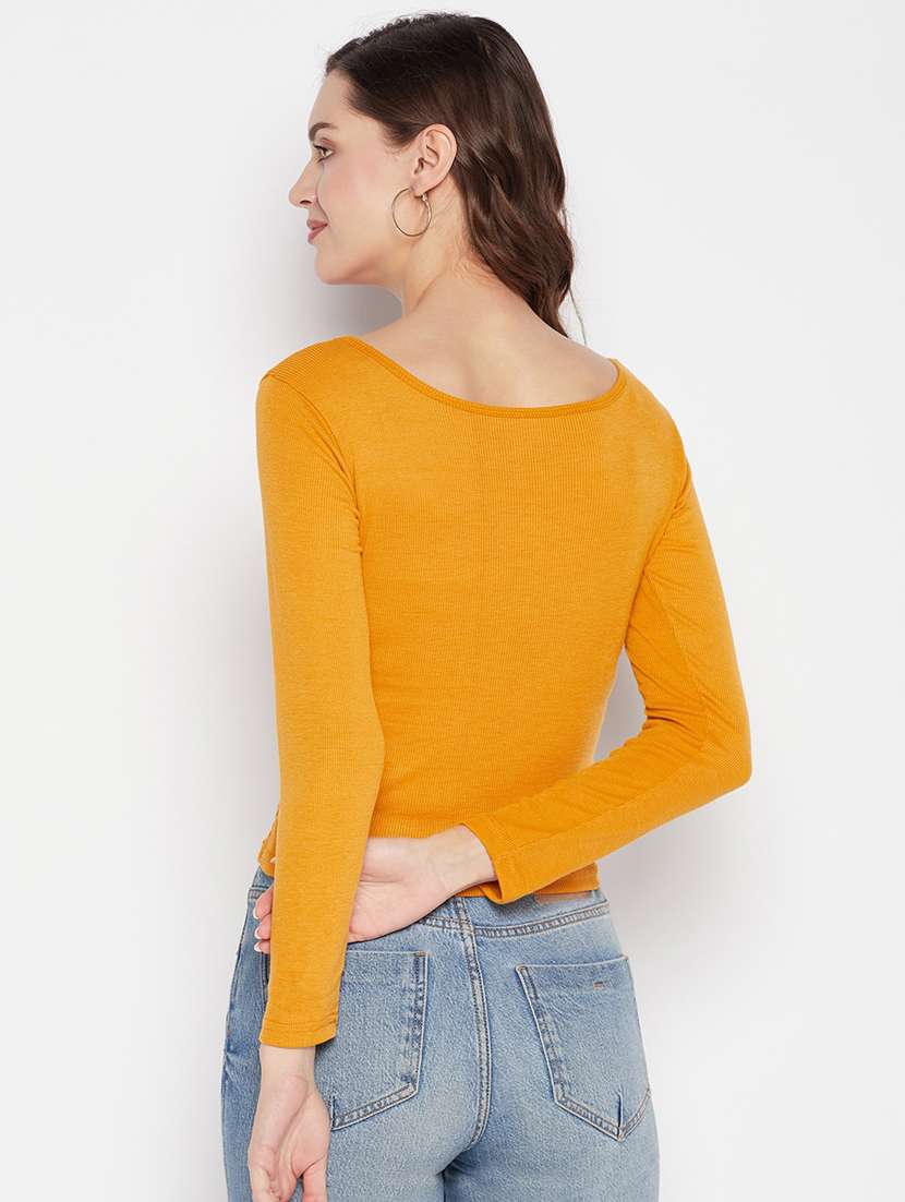 women's crop scoop neck top - 19723840 -  Standard Image - 3