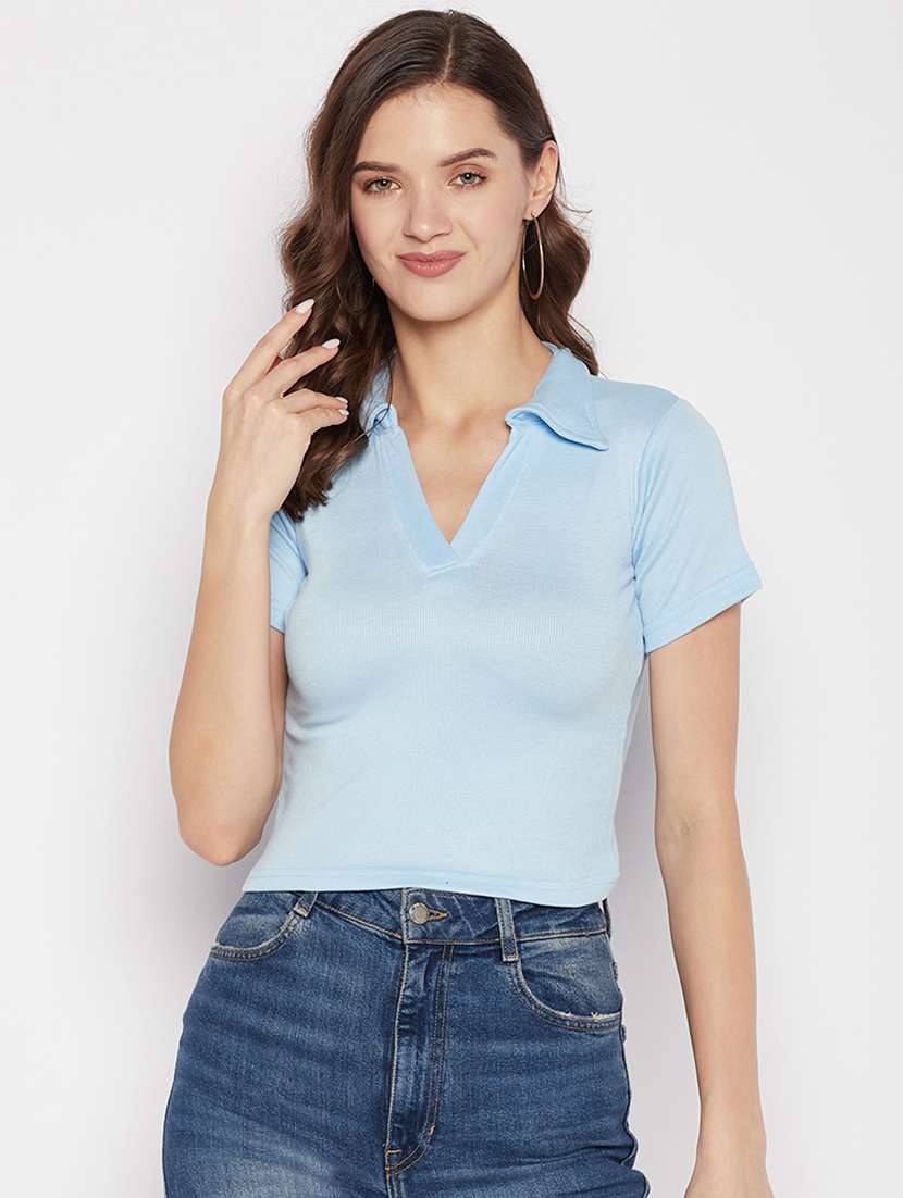 women's regular collared top