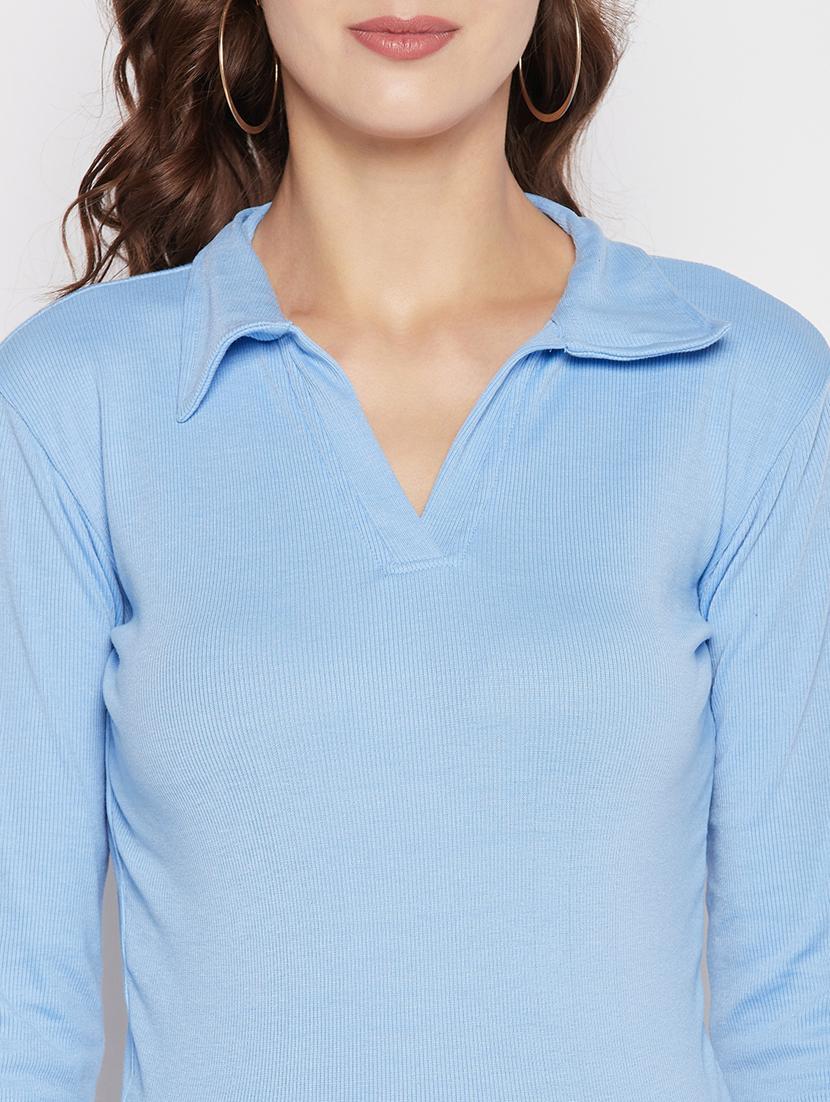 women's regular collared top - 19723851 - Standard Image - 5