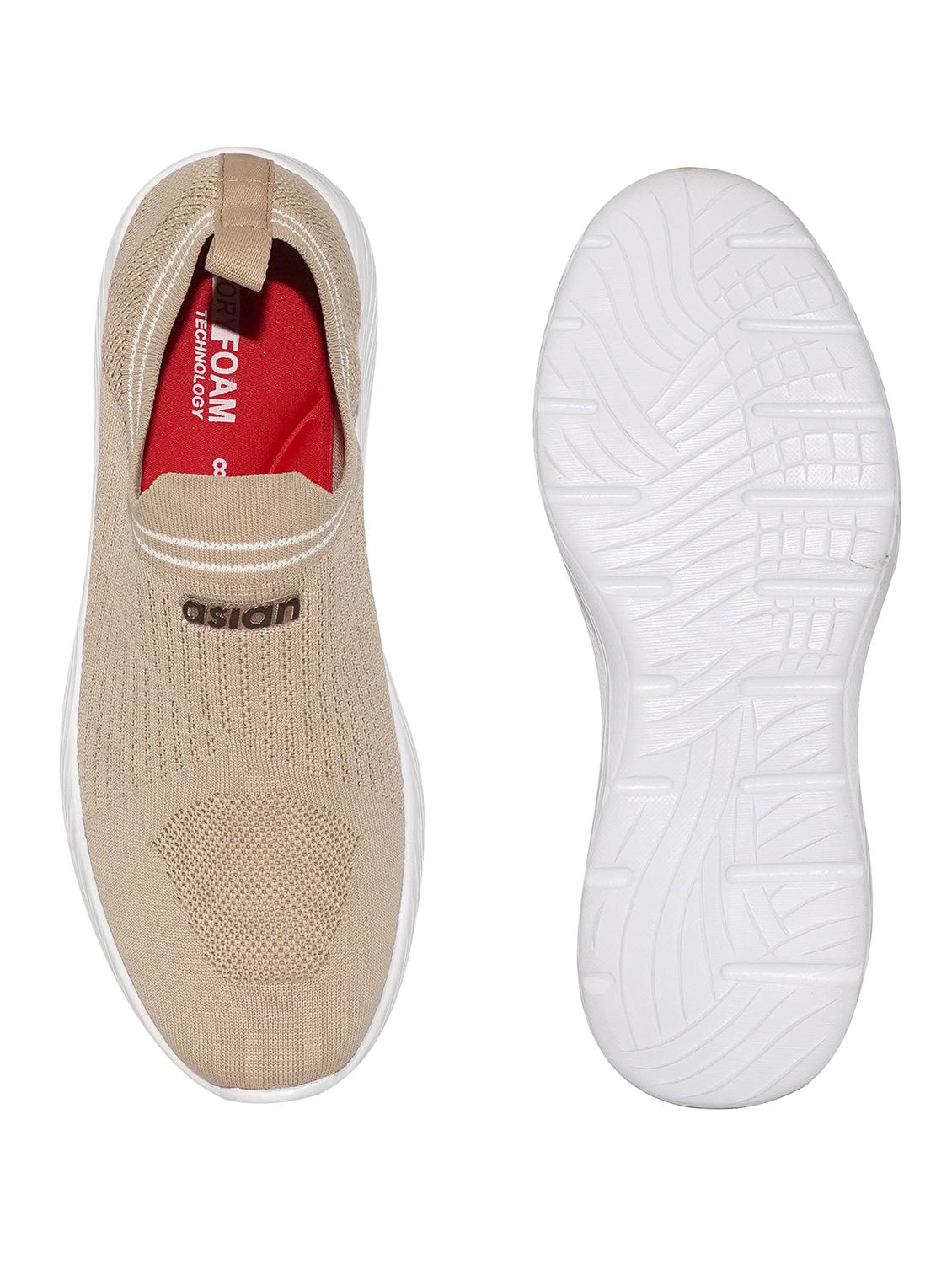 beige mesh sport shoes - 19724016 - Standard Image - 3