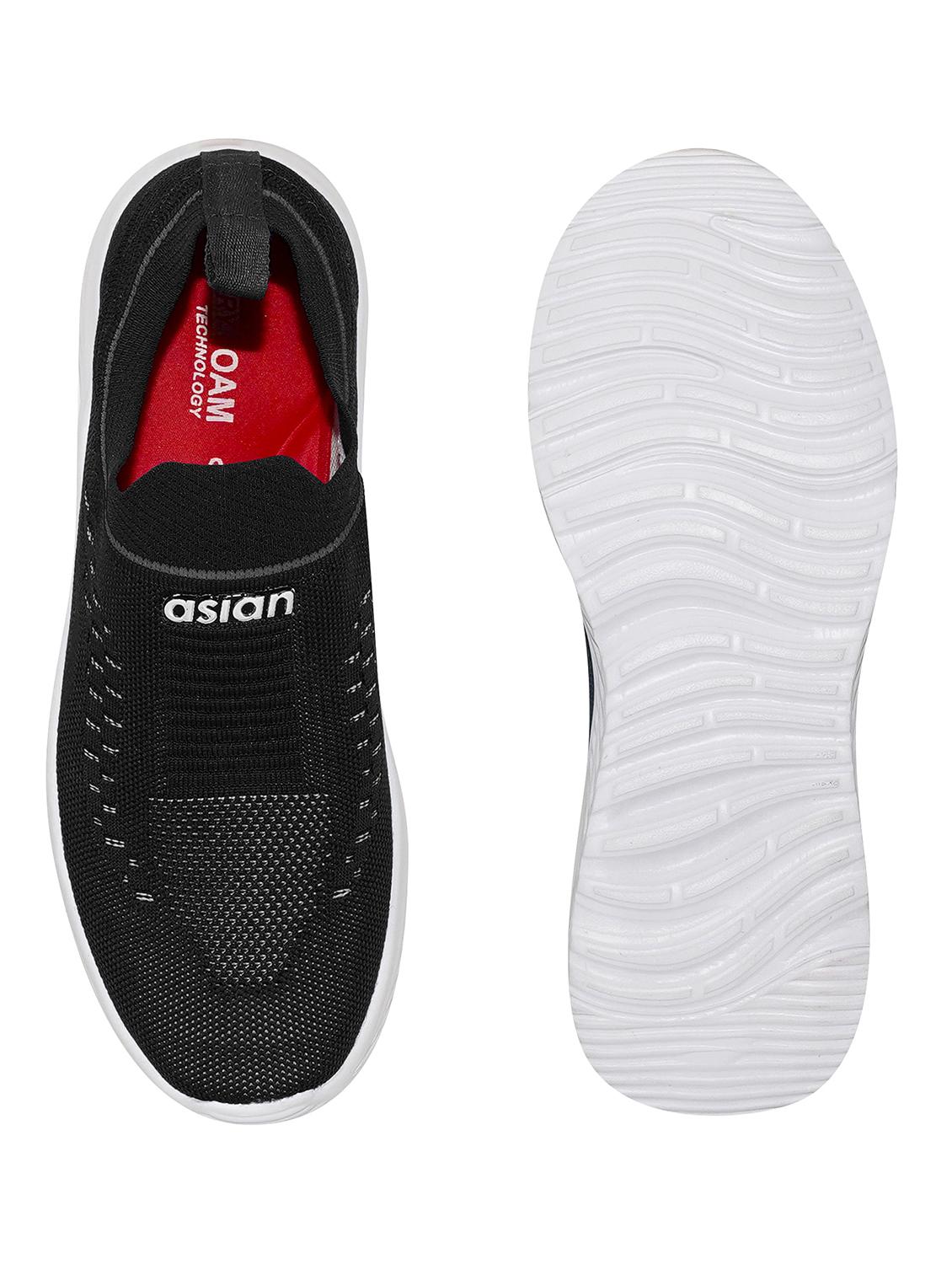 black mesh sport shoes - 19724019 - Standard Image - 3