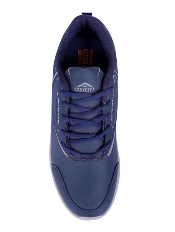 navy synthetic sport shoes - 19724069 - Standard Image - 3
