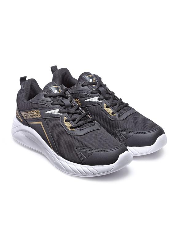black mesh sport shoes