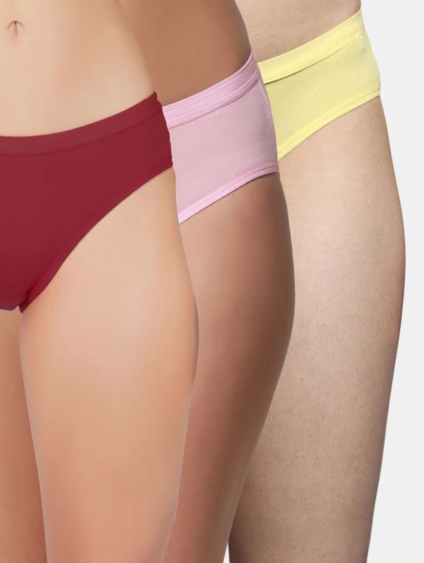 pack of 3 solid bikini panty