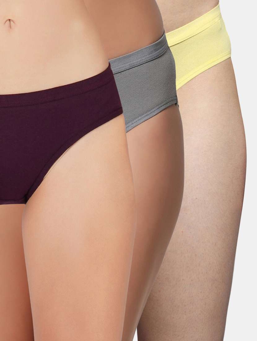 multi colore lycra bikini panty combo