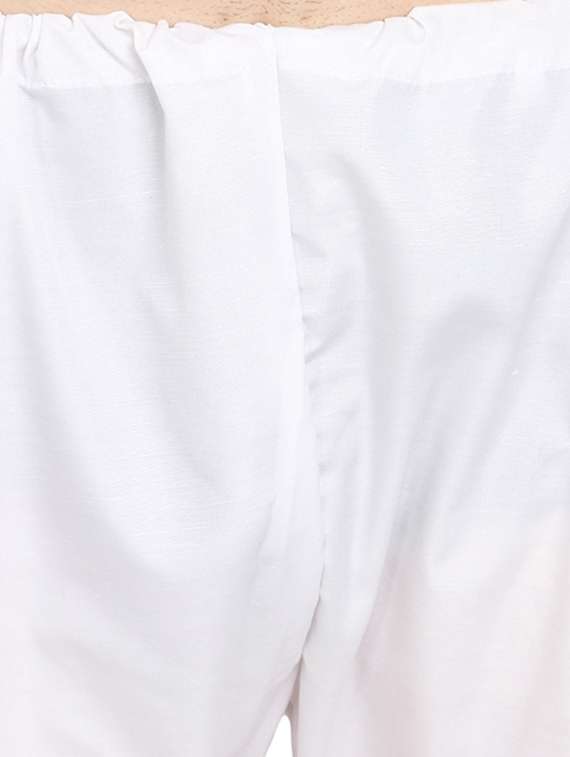 white check kurta pyjama ethnic wear set - 19724881 -  Standard Image - 5