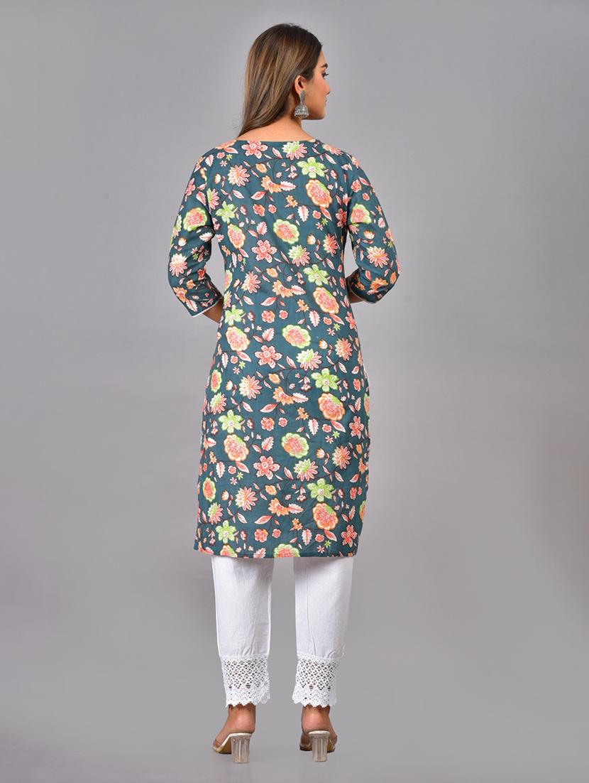floral kurta pant set - 19730867 - Standard Image - 3