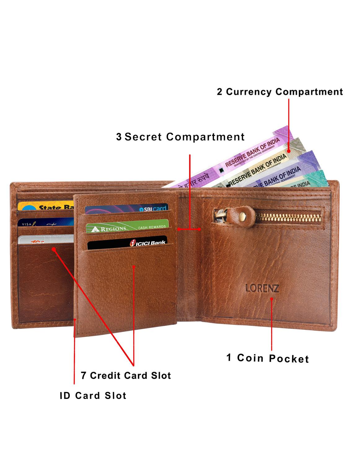 leather wallet with belt - 19731820 - Standard Image - 3