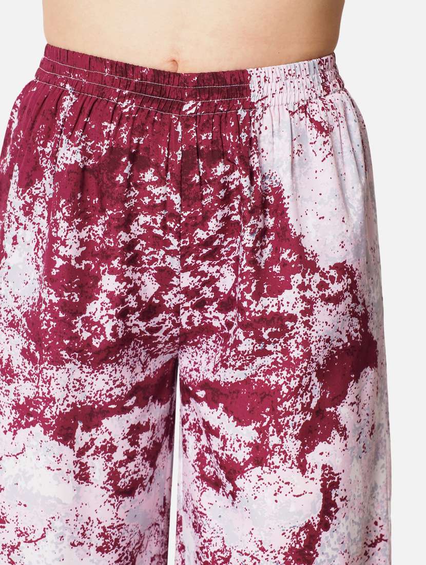 mid rise abstract print palazzo - 19734738 -  Standard Image - 5