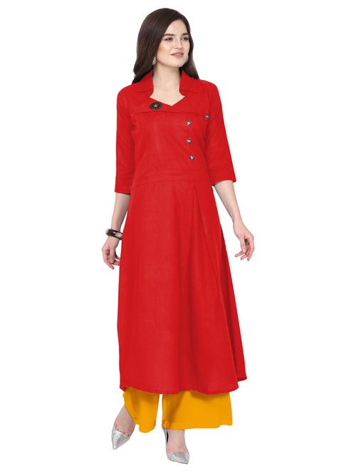 solid kurta palazzo set - 19735735 - Standard Image - 0