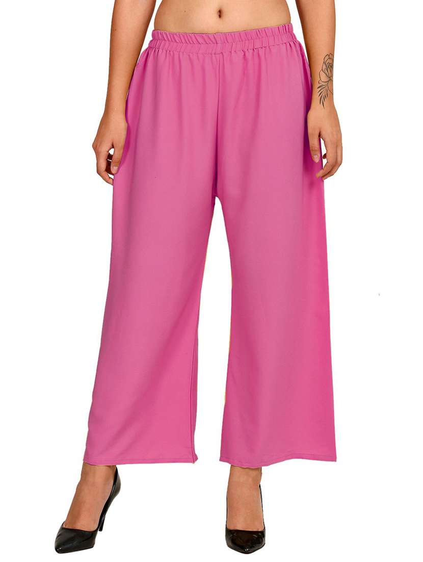 solid kurta palazzo set - 19735771 - Standard Image - 3