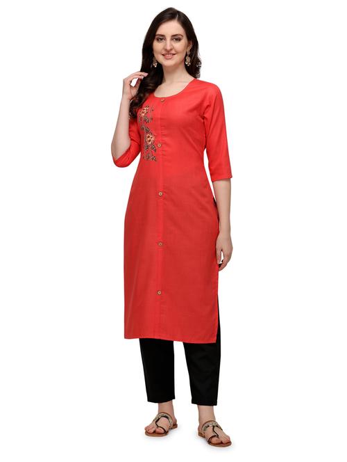 embroidered kurta pant set - 19735818 -  Standard Image - 0