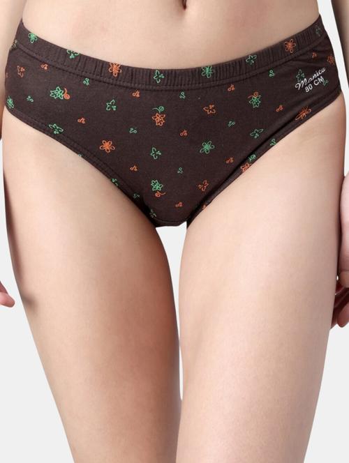 brown printed bikini panty - 19738590 -  Standard Image - 0